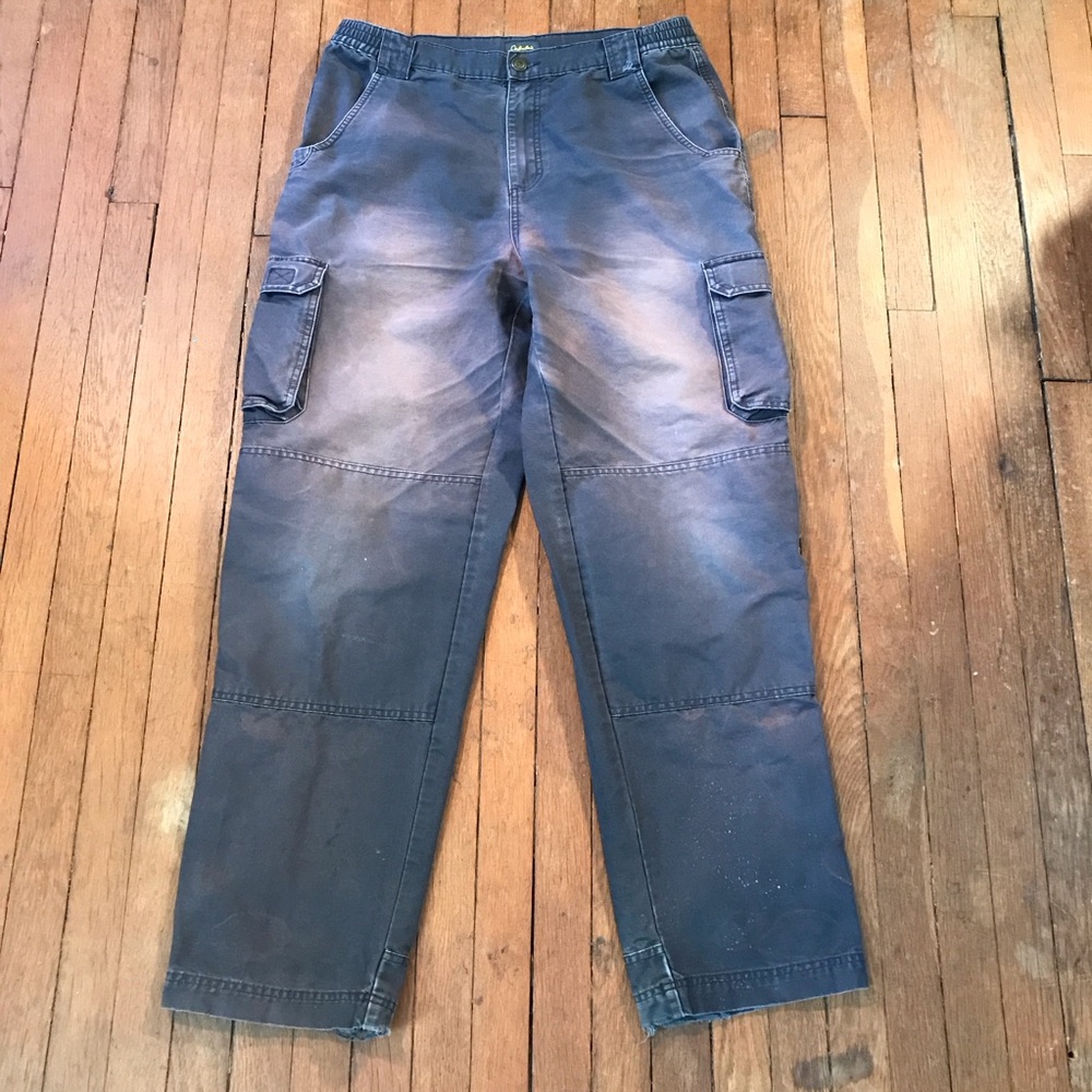 CABELA’S | Men’s Relaxed Fit | Double Knee Cargo Pants |Size 36x34 | Sun Faded